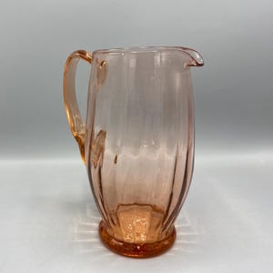 Vintage Orange Glass Water Jug – Elegant and Stylish