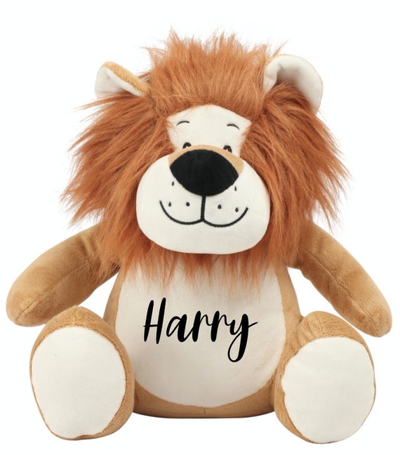 personalised lion teddy