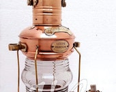 Handmade Brass Copper Anchor Oil Lamp Nautical-Maritime Ship-Lantern Boat Light.