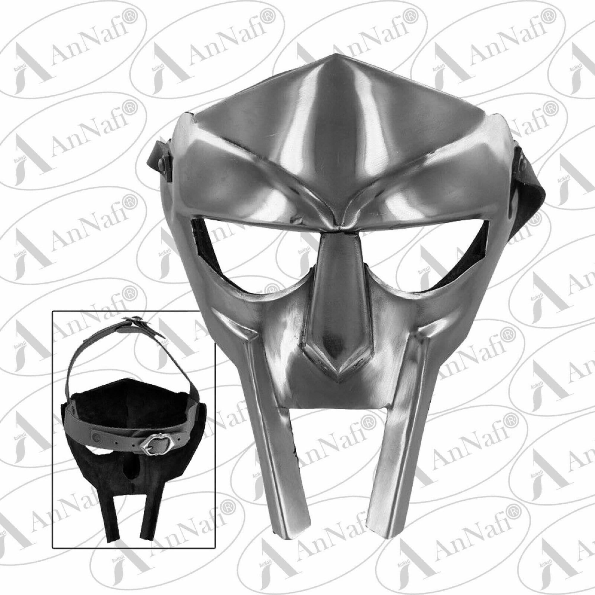 Handmade Steel Roman Gladiator Helmet Face Mask MF Doom Etsy