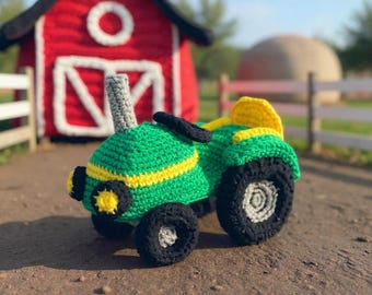 Crochet Tractor Pattern: 3D Amigurumi Farm Vehicle (PDF Pattern)