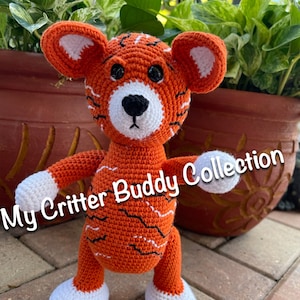 Tiger Crochet Pattern , tiger toy, child tiger toy, crochet pattern for kids, birthday crochet/amigurumi
