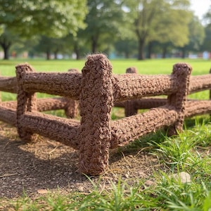 Patrón de cerca de granja a crochet, corral plegable de juguete (patrón PDF)