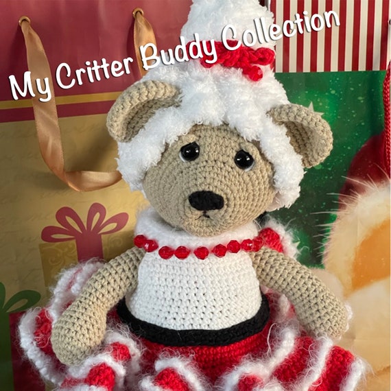 Teddy bear best sale santa outfit