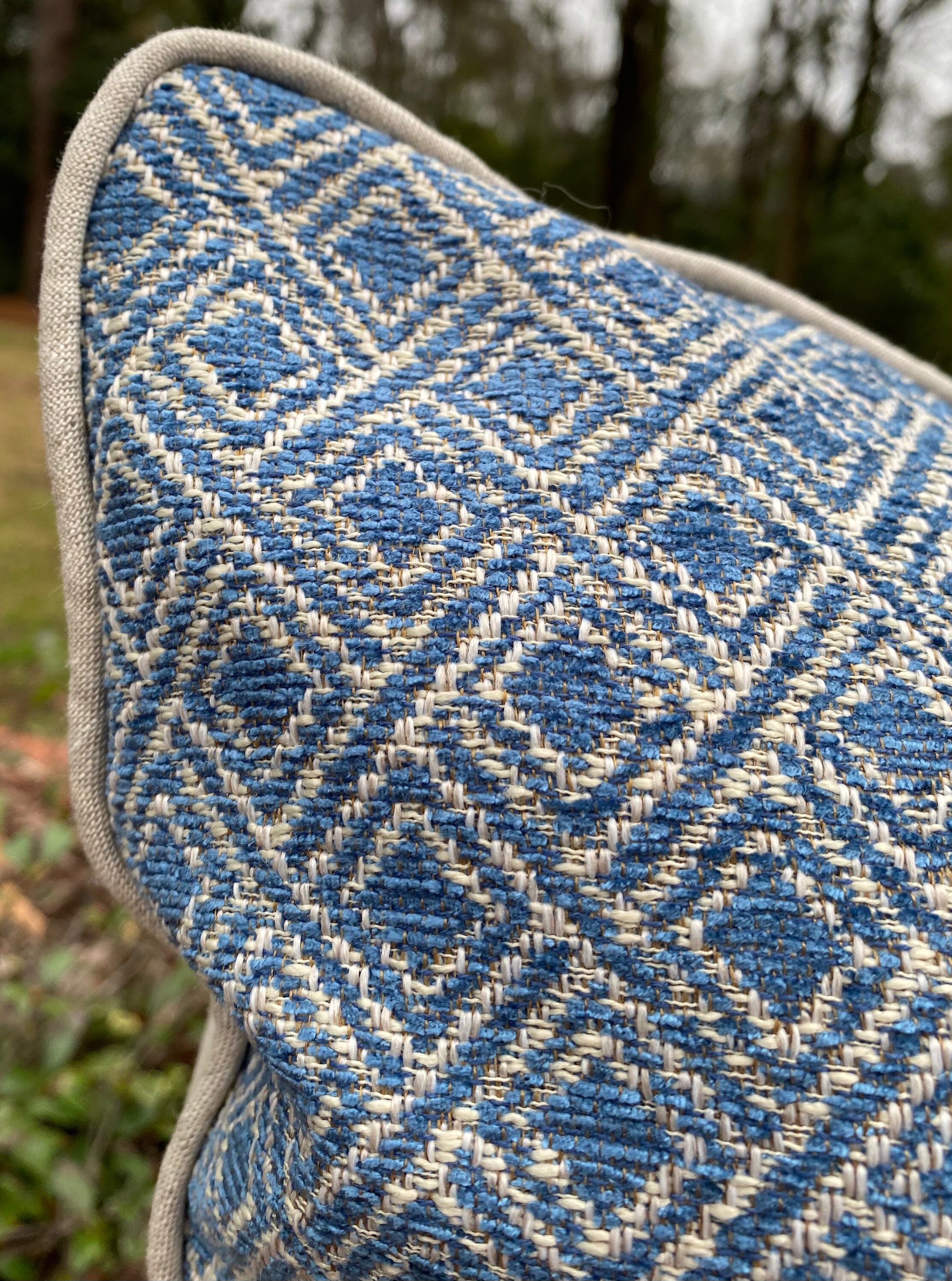 Navy//tan//pillow Cover//geometric//zipper//custom Etsy