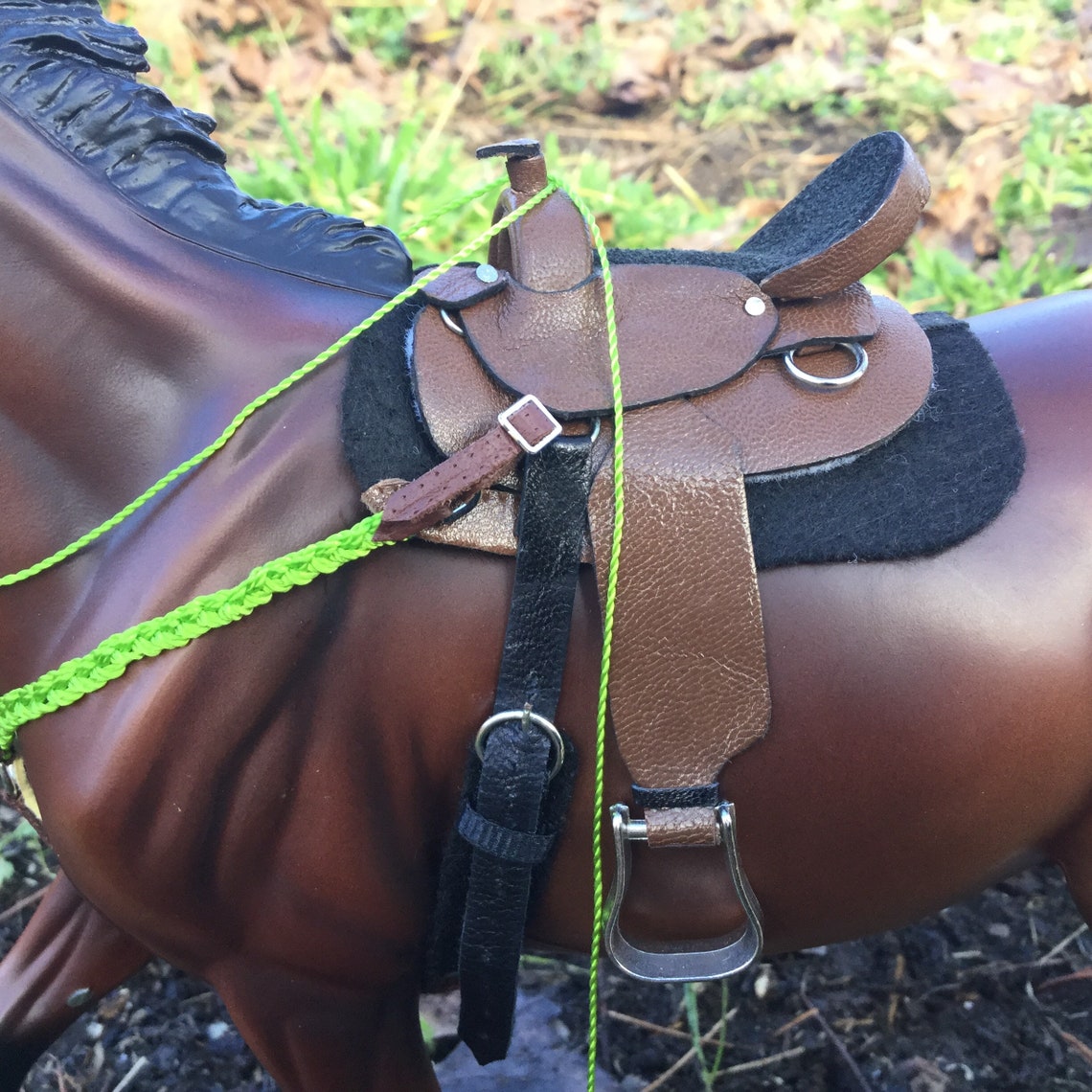 Breyer western lime green tack set saddle NOT included Etsy