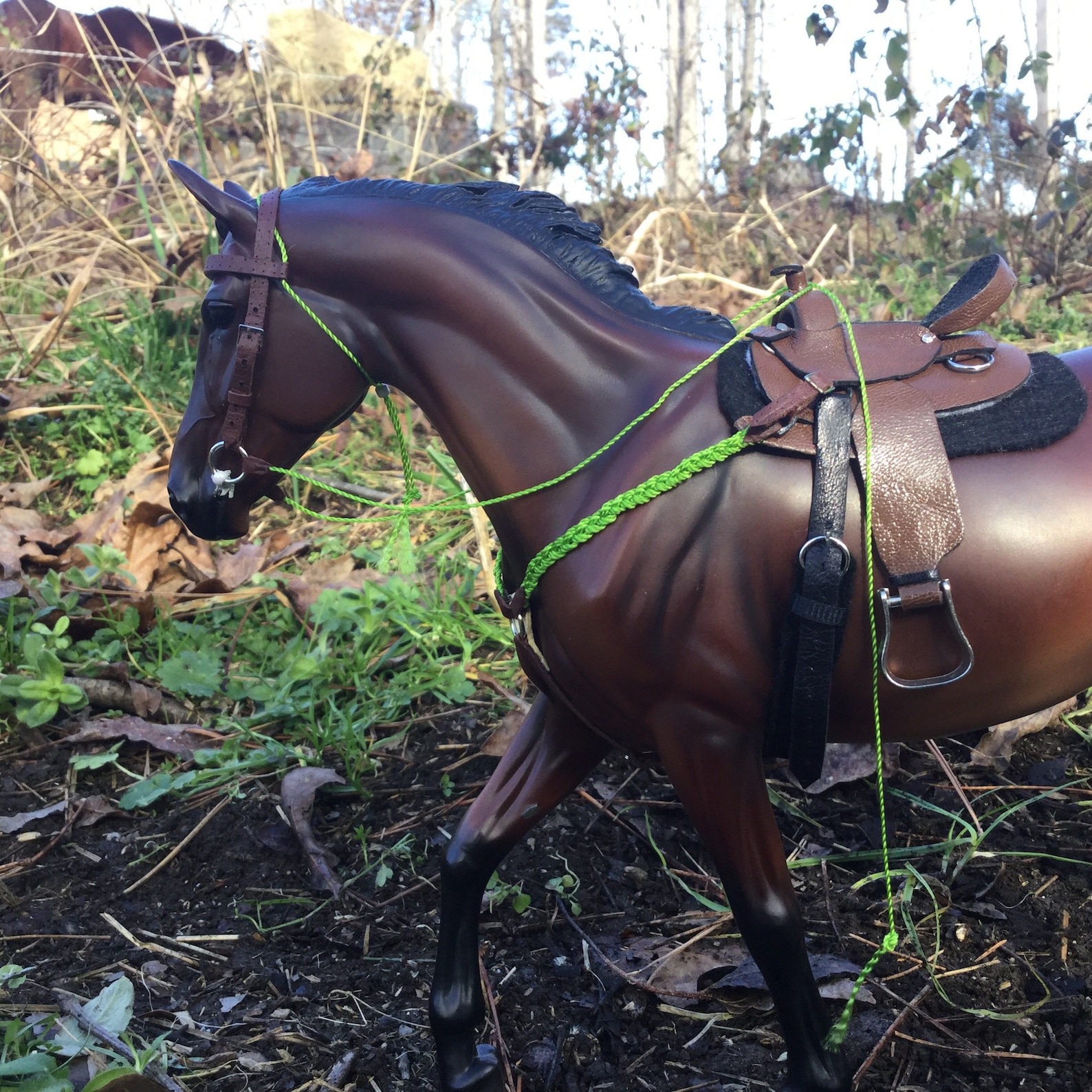 Breyer western lime green tack set saddle NOT included Etsy