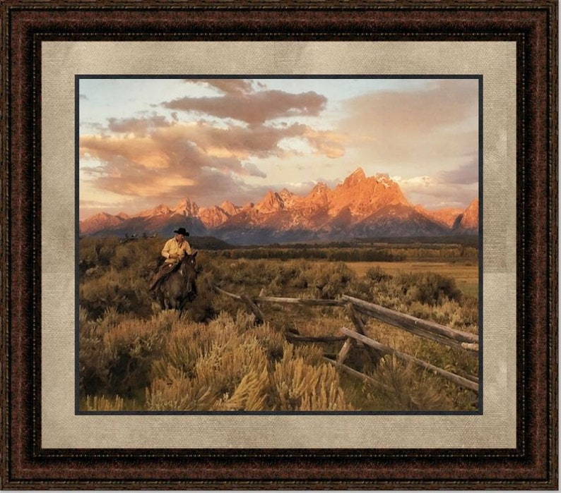 Framed Western Landscape Art Various Styles Etsy