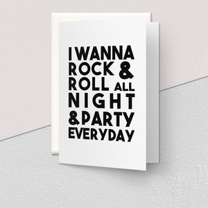 Rock Roll All Night -  UK