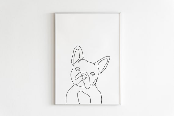 French Bulldog Original 1 Line Art Illustration Frenchie Dog T-Shirt French Bulldog Original 1 Line Art Illustration Frenchie Dog T-Shirt
