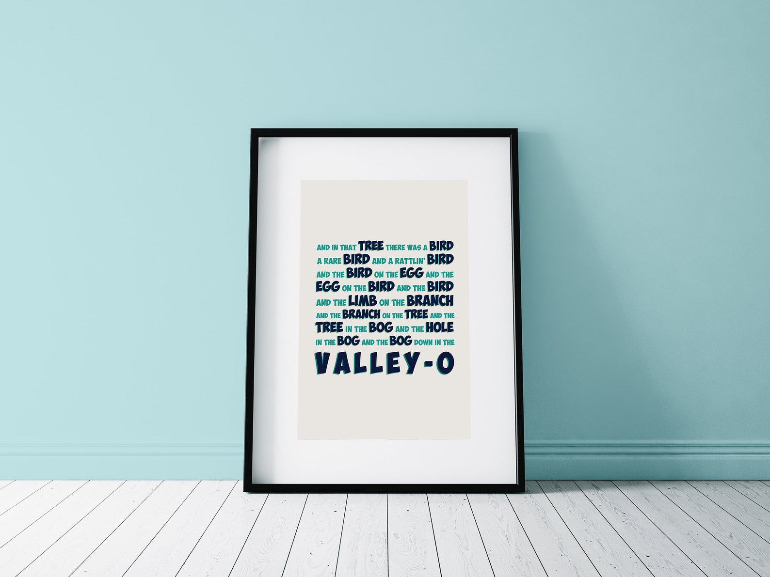 Rattlin' Bog Lyrics Print Wall Decor - Etsy