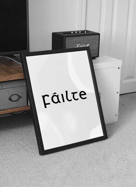Failte Print Welcome Irish Wall Decor Ireland E - Irish Wall Decor For Home Failte Print Welcome Irish Wall Decor Ireland E - Irish Wall Decor For Home