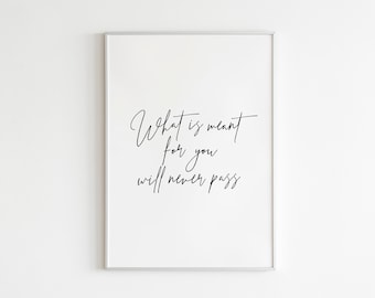 DIGITAL-PRINT Was für dich bedeutet wird nie passieren Druck / motivierendes, inspirierendes, positives Zitat / Sprichwort