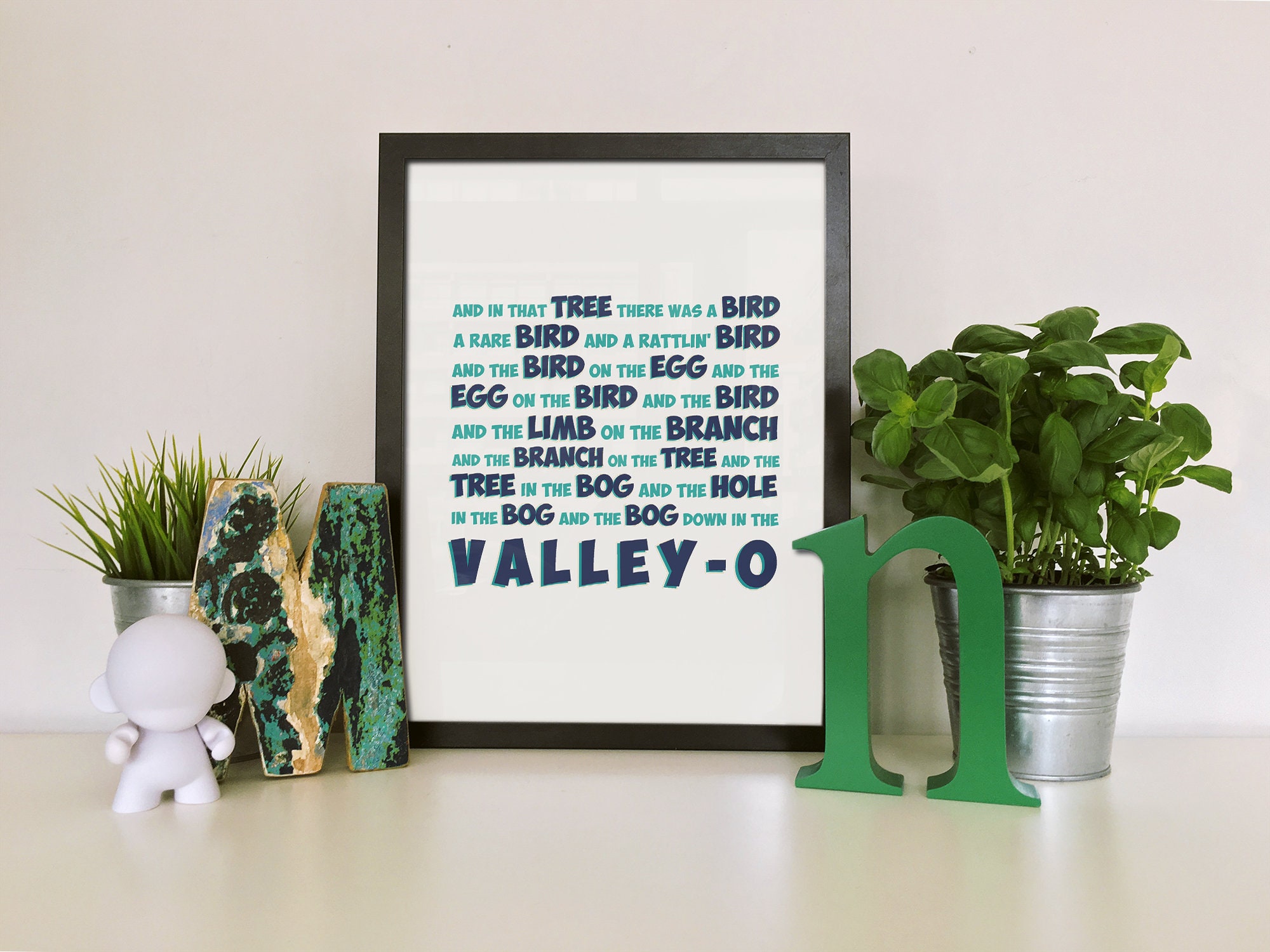 Rattlin' Bog Lyrics Print Wall Decor - Etsy