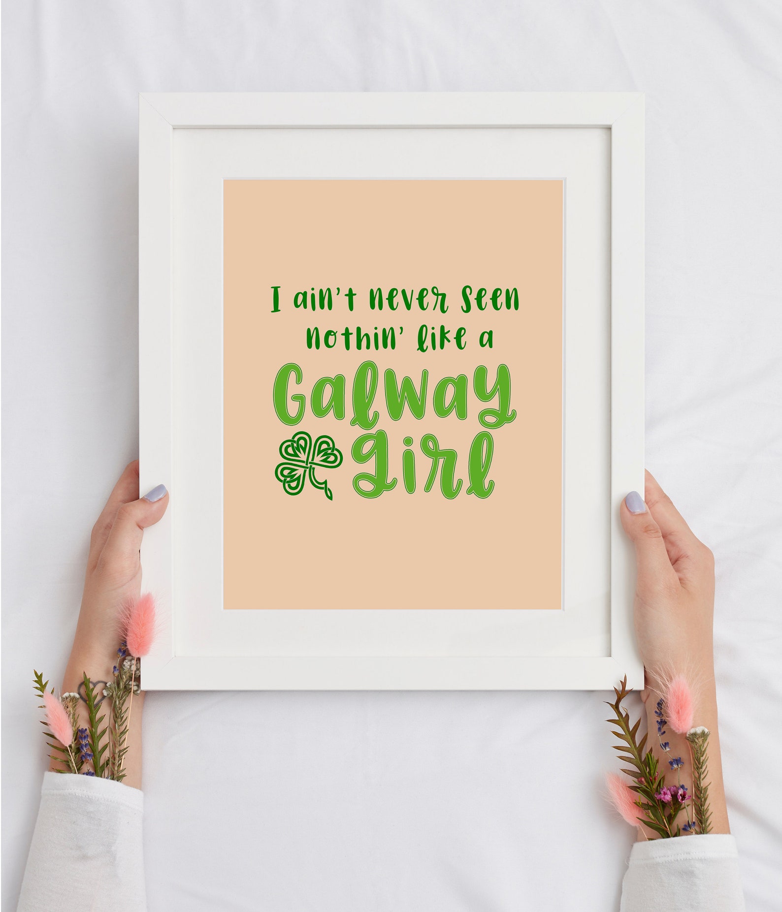Galway Girl Lyrics Print Steve Earle/The Elders Wall Decor | Etsy