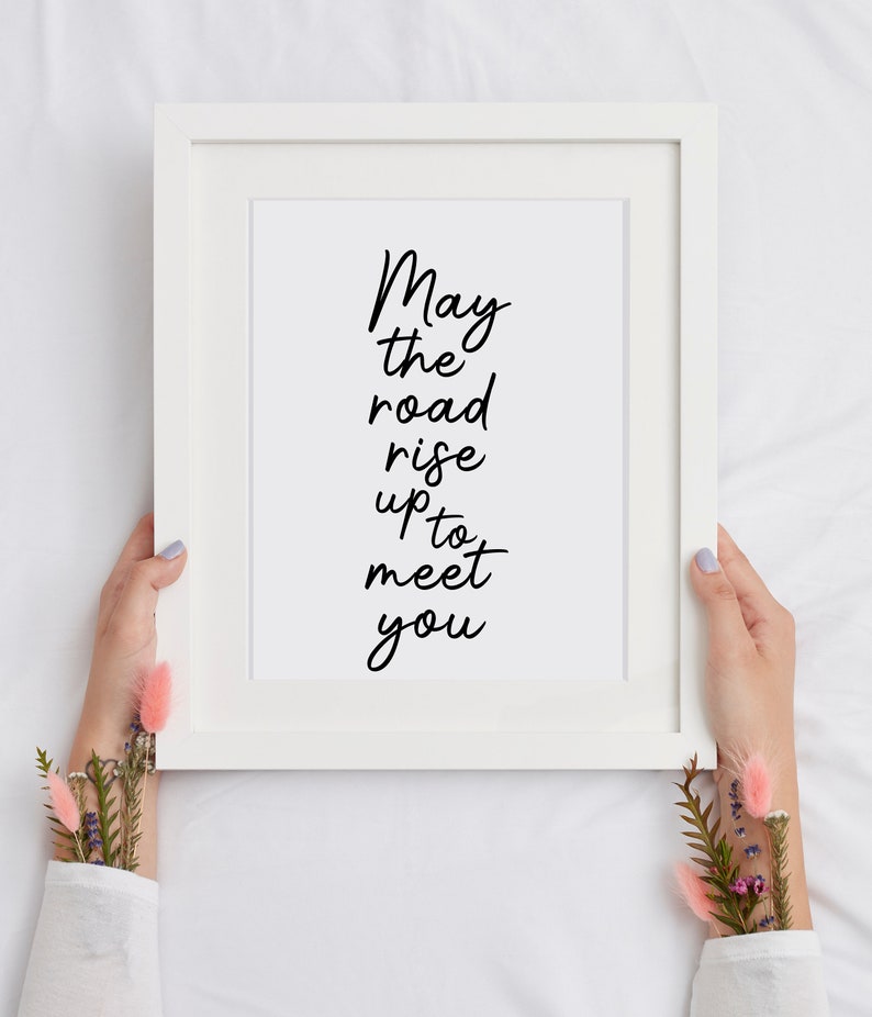 Moge de weg stijgen om u te ontmoeten Print Wall Decor
