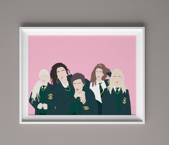 SHAUREWNYY Derry Meisjesposters esthetische muurkunst