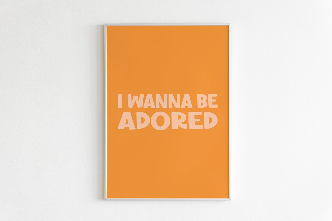 DIGITAL PRINT I Wanna Be Adored the Stone Roses Lyrics Print