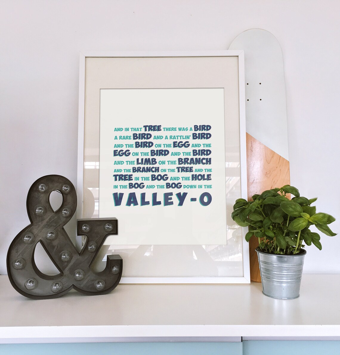 Rattlin' Bog Lyrics Print Wall Decor - Etsy