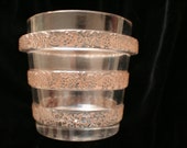 Gold Lalique Ice Bucket Vase