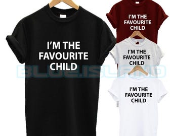 Soy la camiseta del niño favorito Regalo de amor familiar Presente Niños Adultos Todos los tamaños Felices Amistosos Amorosos Tallas para niños