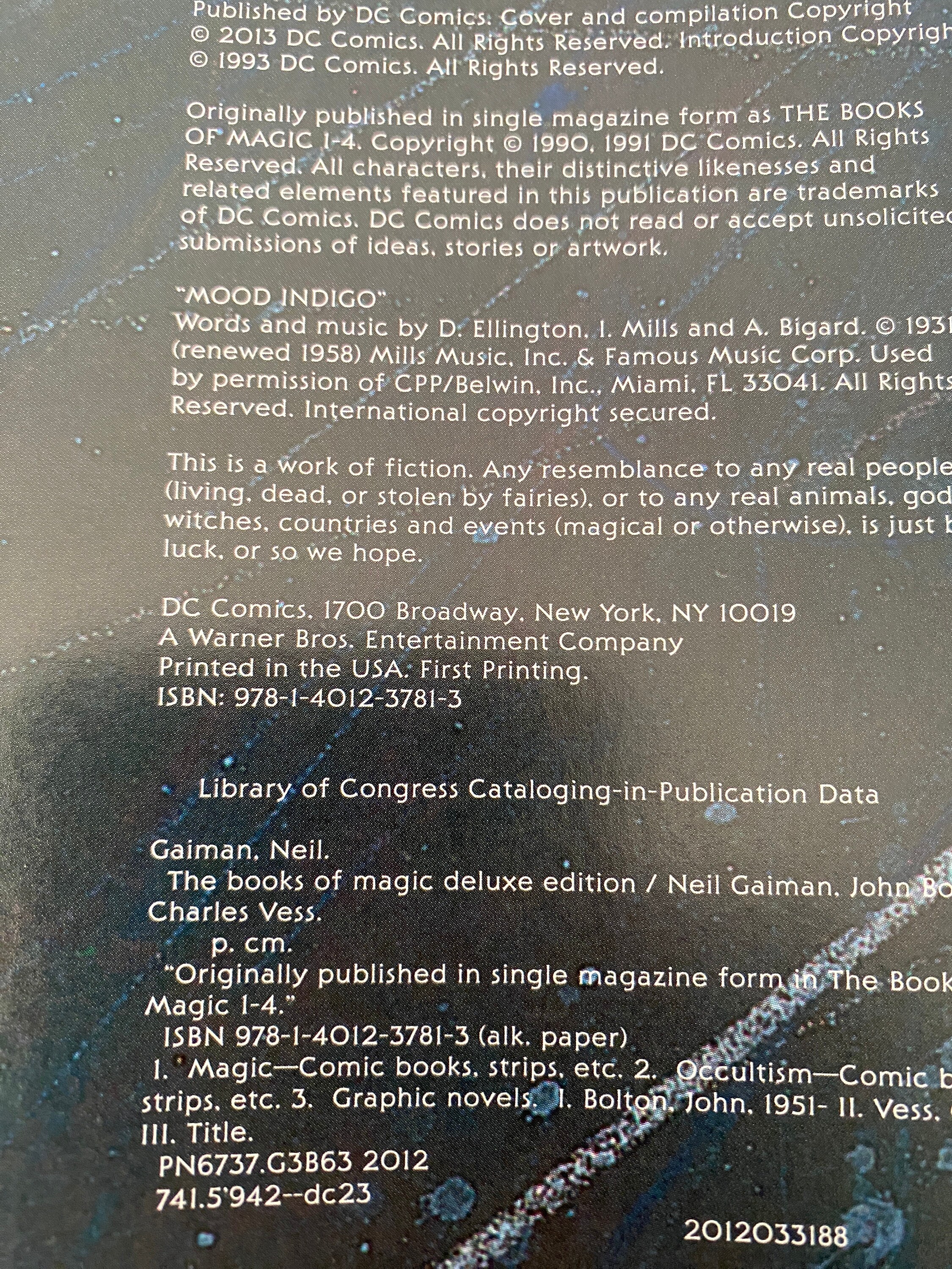 First Edition First Printing! the Books of Magic by Neil Gaiman