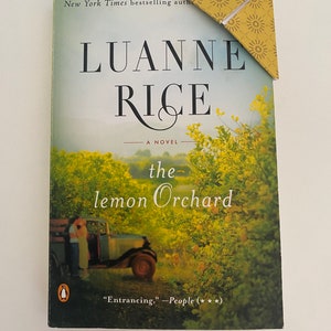 First Edition! The Lemon Orchard by Luanne Rice  - Book and Bookmark Gift Set