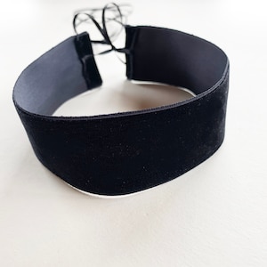 Choker in velluto Coquette Choker in nastro largo nero