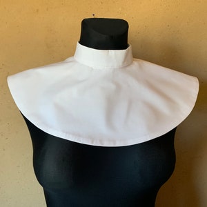 Nun collar White detachable fake collar White cotton collar