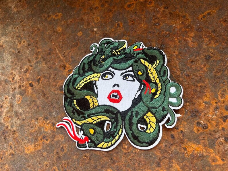 Whimsigoth Clothing Greek Mythology Medusa Patch Large Back Patch - Etsy
