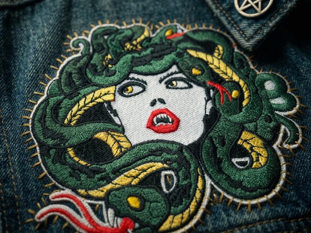 Whimsigoth Clothing Greek Mythology Medusa Patch Large Back Patch - Etsy