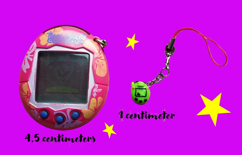 tamagotchi charm/ accessory/ virtual pet/ 90s/ y2k pet/ digital pet/ kutchipatchi/ miniature/ original tamagotchi/ gen 1/ gen2/ gift/ fan image 3