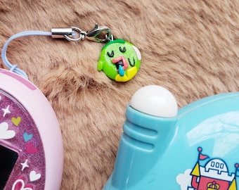Tamagotchi inspired/ Virtual pet accessory/ charm/ keychain/ fan gift/ digital pet charm/ kuchipatchi/ sleepy tamagotchi planet/ y2k pet/