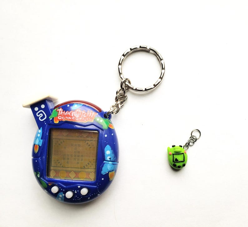 tamagotchi charm/ accessory/ virtual pet/ 90s/ y2k pet/ digital pet/ kutchipatchi/ miniature/ original tamagotchi/ gen 1/ gen2/ gift/ fan image 2
