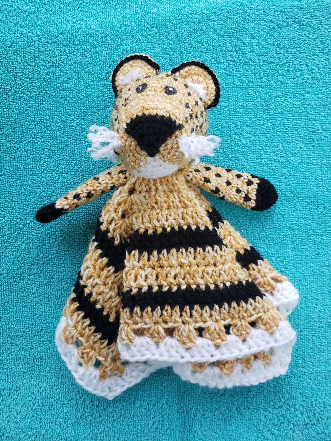 Crochet Leopard LOVEY Pattern, Crochet Pattern Baby Lovey, Crochet