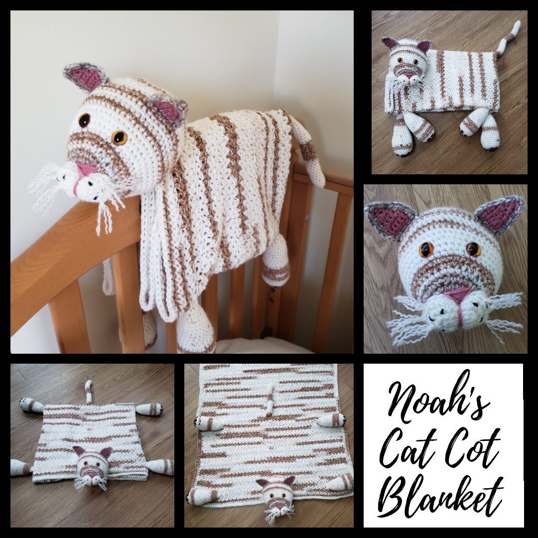 CAT BLANKET Pattern Crochet Animal Baby Blanket Animal - Etsy