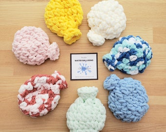 Globo de agua de ganchillo *SOLO PATRÓN* globos de agua reutilizables