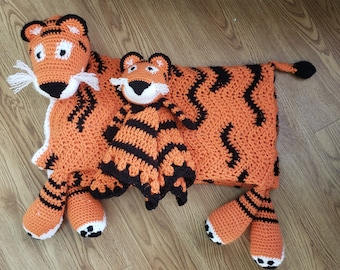 Couverture au crochet Tiger et lot de motifs Lovey (Modèle PDF)