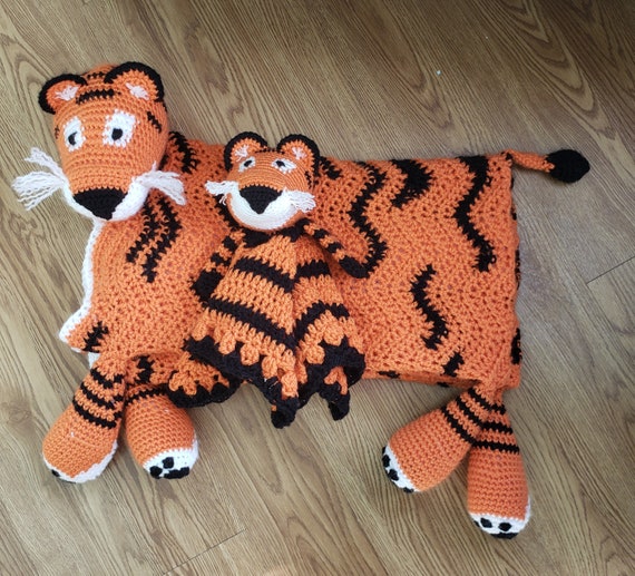 TIGER Bundle BLANKET LOVEY Pattern Tiger Crochet Baby Blanket Crochet Tiger Blanket Animal Blanket Etsy Canada