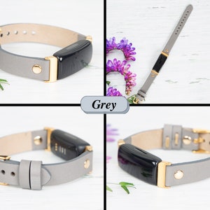 Fitbit inspire 3 2 Leather Watch Band, Watch Strap for Women, Fitbit Inspire 1 HR Bands image 6