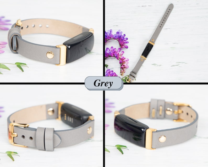 Fitbit inspire 3 2 Leather Watch Band, Watch Strap for Women, Fitbit Inspire 1 HR Bands image 6