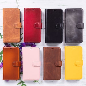 Étui portefeuille en cuir pour iPhone 15 Pro Max, coque personnalisée pour iPhone 15+, étui à rabat amovible pour iPhone 15, coque arrière protectrice avec porte-cartes