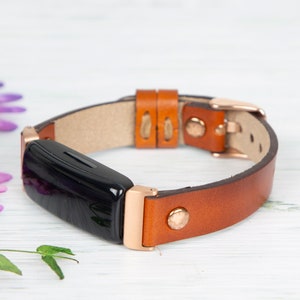Fitbit inspire 3 2 Leather Watch Band, Watch Strap for Women, Fitbit Inspire 1 HR Bands image 7