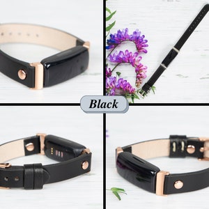 Fitbit inspire 3 2 Leather Watch Band, Watch Strap for Women, Fitbit Inspire 1 HR Bands image 4