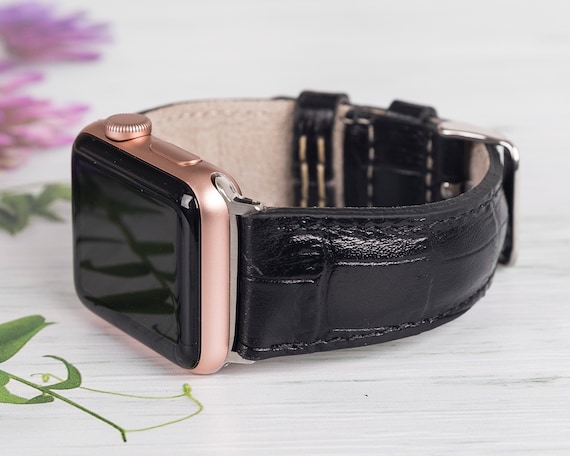 LUXURY LOUIS VUITTON LV LEATHER STRAP FOR APPLE WATCH BAND - 6 /  42mm/44mm/45mm