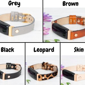 Fitbit inspire 3 2 Leather Watch Band, Watch Strap for Women, Fitbit Inspire 1 HR Bands image 2
