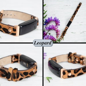 Fitbit inspire 3 2 Leather Watch Band, Watch Strap for Women, Fitbit Inspire 1 HR Bands image 8