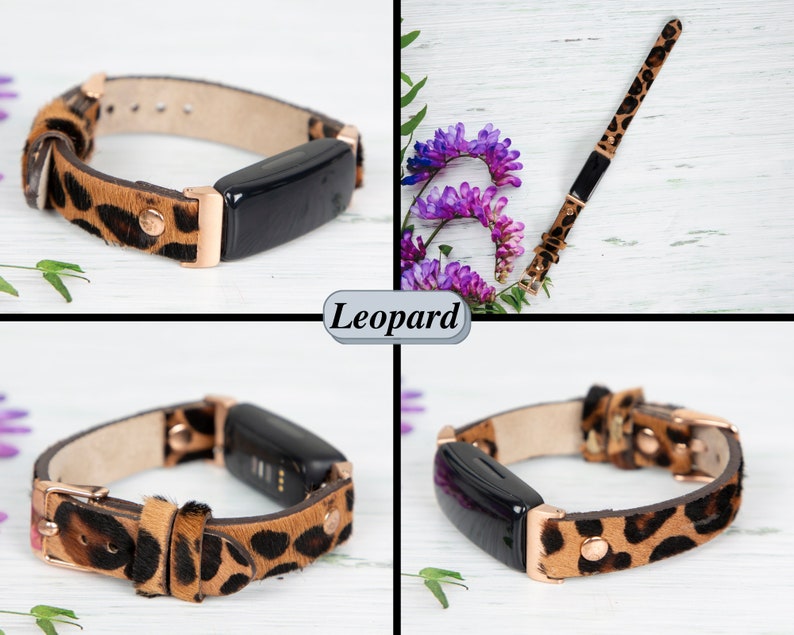 Fitbit inspire 3 2 Leather Watch Band, Watch Strap for Women, Fitbit Inspire 1 HR Bands image 8