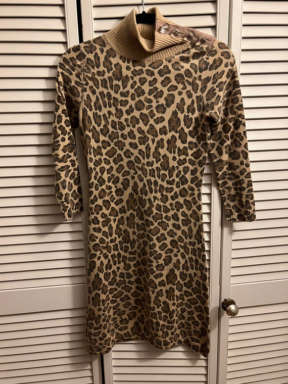 Vintage BETSEY JOHNSON Leopard Sweater 