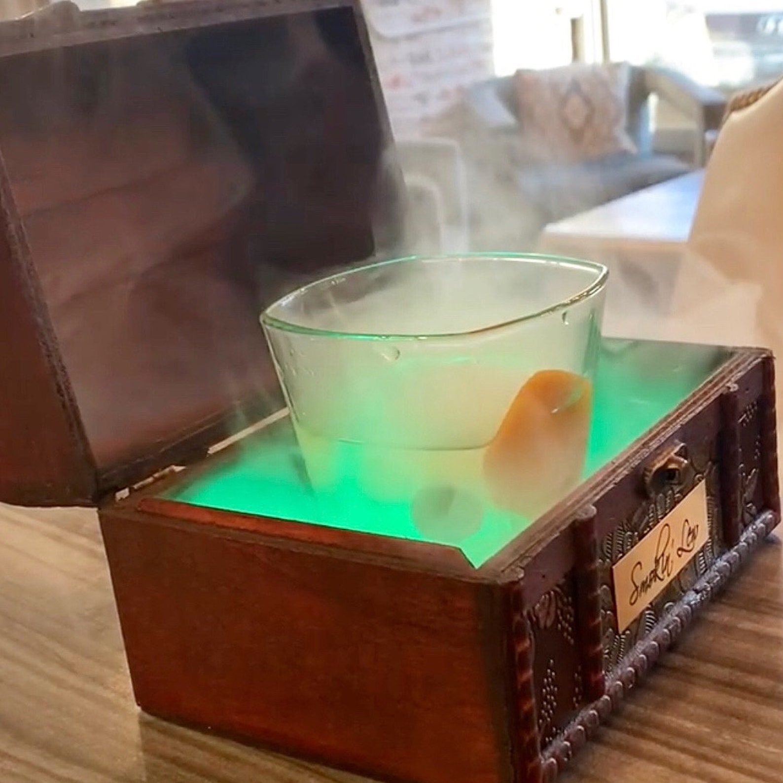 Custom Curated Treasure Box Cocktail Smoker Smoking Box Etsy